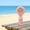 Pink, variant on Handheld Misting Fan Rechargeable, Portable 7 Inch Cooling Fan with Adjustable Angle, USB Powered Personal Mister for Travel Office Outdoor