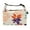 A Flat Vector Illustration, variant on Buckle Handle Insulated Picnic Lunch Bag With Adjustable Strap 7L Capacity Leafs Vector Illustration