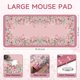 thumbnail image 2 of Alfombrilla de ratón iCasso Desk Mat rosa de 40 x 90 cm, antideslizante, grande, 2 of 7