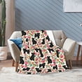 thumbnail image 7 of Affenpinscher Dog Floral Flower Blanket Gifts For Kids Adults - Lightweight Throw Blanket For Bedroom Living Room Decor Soft Fuzzy Fleece Cozy Plush Bed Couch 50"X40", 7 of 7