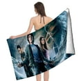 thumbnail image 4 of Percy Jackson Toalla de playa de secado rápido con diseño temático, regalo para mujeres y niñas, ideal para cumpleaños, fans, amantes de la música, uso en la playa o al aire libre, 78 × 150 cm, 4 of 6