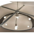 thumbnail image 6 of Meyda Tiffany 162180 52 Inch W Bruges Textrene Pendant   Nickel Finish with Beige/White/Black Glass, 6 of 7