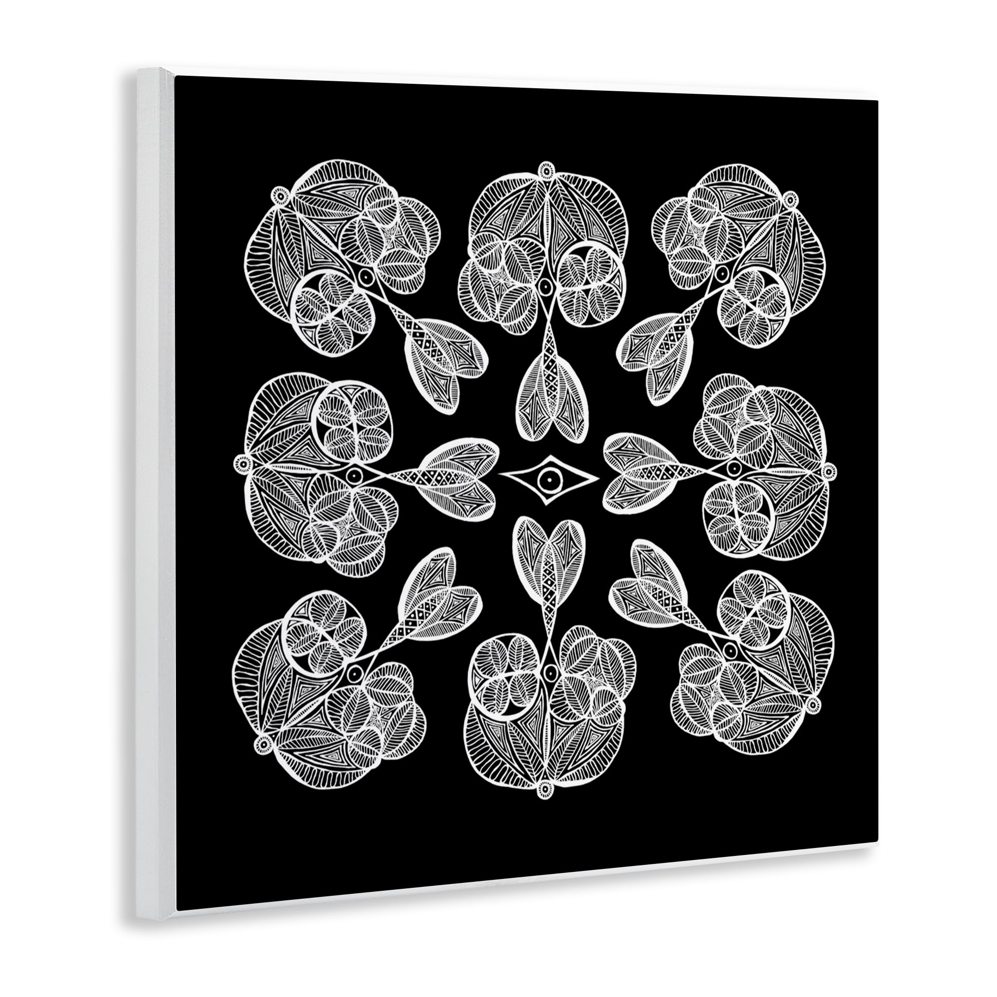Stupell Industries Rounded Symmetry Elementals Wall Plaque Art, design by El Perkin