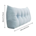 thumbnail image 4 of Bubble Textured Tufted Full Size Wedge Headboard Pillow Ergonomic Reading Backrest Bolster Cushion with Removable Washable Cover Side Storage Pocket for Bed Sofa Dorm, 4 of 4