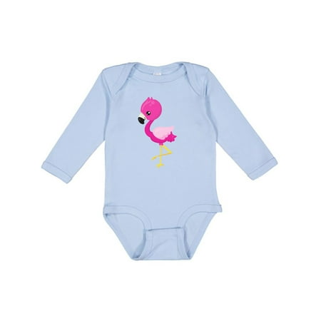 

Inktastic Little Flamingo Baby Flamingo Pink Flamingo Girls Long Sleeve Baby Bodysuit