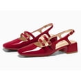 thumbnail image 4 of Zapatos Coutgo Mary Jane para mujer, tacones bajos gruesos, color rojo, talla 7, 4 of 7