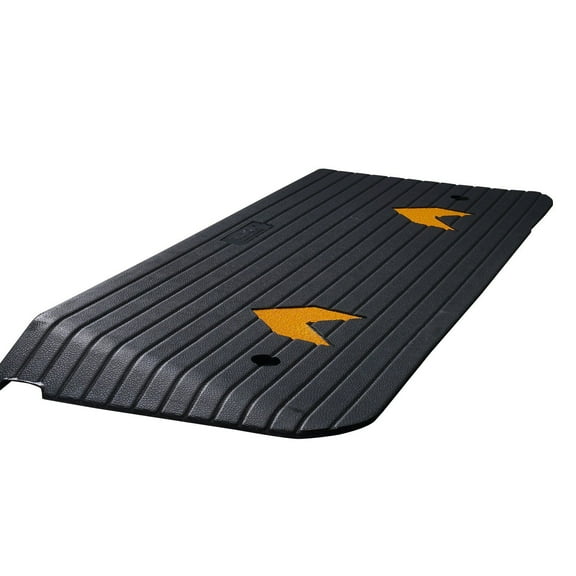 Rubber Threshold Ramp 1.5 Inch, Wheelchair Ramp for Doorway, 33069 Lbs Capacity, Non-Slip Curb Ramp for Scooter and Wheelchair - Black