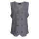 thumbnail image 2 of Chaleco Para Hombre Tweed Suit Chaleco Chaleco Formal Más Tamaño Blanco Negro 2XL jinwen chaleco de tweed para hombres, 2 of 8