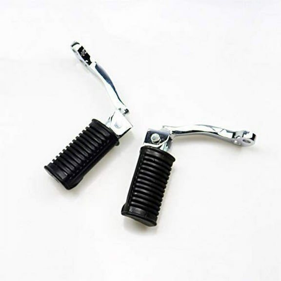 Black Front Footrests Foot Pegs Foot Pedals For Off Road Suzuki GN125 GN-125