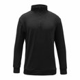 thumbnail image 5 of CONZONE Mens Pullover Sweatshirts Long Sleeve Sweatshirt for Men Trendy Plus Size Quarter Zip Stand Collar Fall Hoodie Sweatshirt, 5 of 5