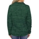 thumbnail image 3 of Sudadera con capucha para mujer Color sólido Sudadera con capucha Manga larga Cuello con cremallera Casual Suelta Otoño Top, Verde, L Inevent AP003716-08, 3 of 7