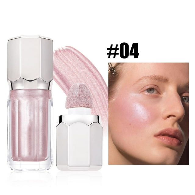 Pisexur Belleza Maquillaje Bronceador líquido altamente pigmentado con punta de esponja incorporada, iluminador natural de larga duración y bronceador modulable de 7 ml.para mujeres y hombres