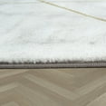thumbnail image 3 of Paco Home Area Rug Elegant Marble Pattern with Geometric Shapes in Gold Cream - 6'7" x 9'6" (6'x9'), 3 of 5