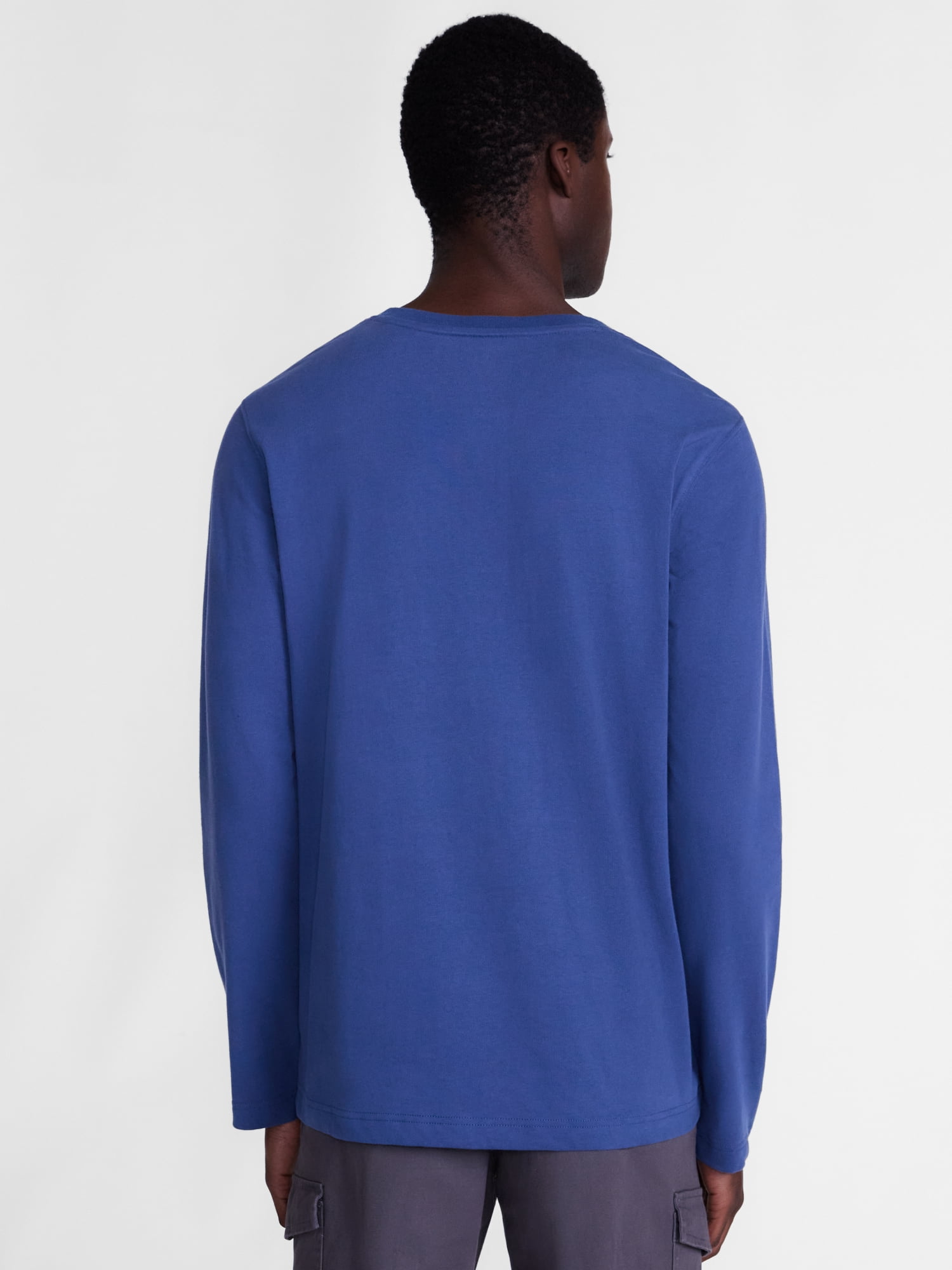 George Men's Henley Shirt with Long Sleeves, Sizes S-5XB