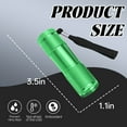 thumbnail image 3 of HIBIBUD 3.5" Green Flashlight,UV LED Light,Waterproof,Battery-Powered for Camping & Daily Use, 3 of 7
