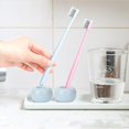 thumbnail image 2 of Ceramic Donut Toothbrush Holder Candy Color Cute Multifunctional Toothbrush Holder Blue, 2 of 4
