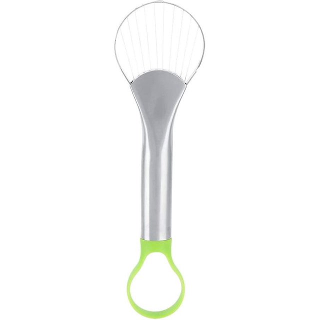 Rebanadora de aguacate 2 en 1, herramienta de acero inoxidable para aguacate, cortador de mango, removedor de núcleo, herramienta de cuchillo separador,11 Feliz Sencillez