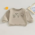 thumbnail image 2 of Toddler Boy‘s Long Sleeve Western Sweatshirt with Cattle Print for Fall, 2 of 9