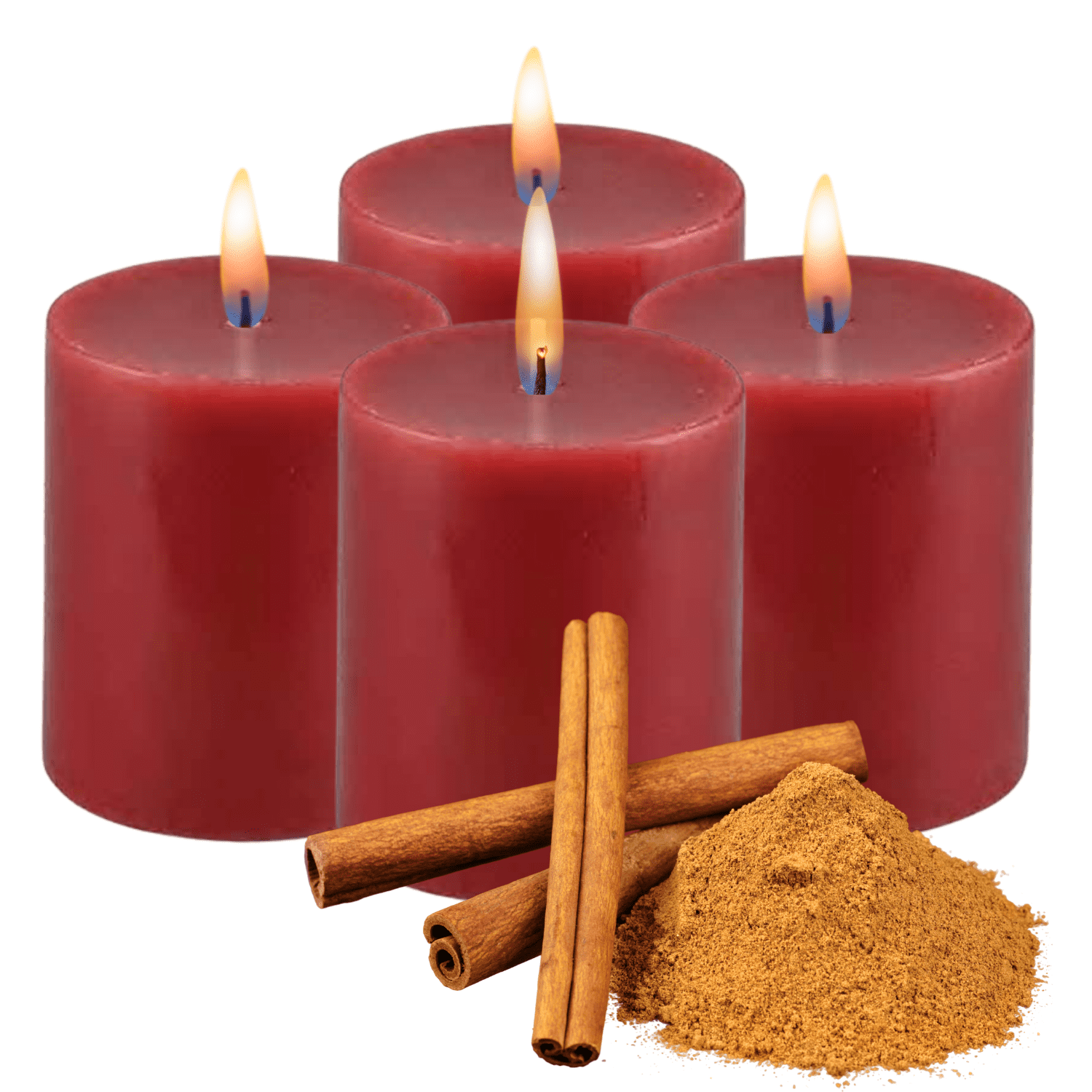 Apple & Cinnamon Home Room warmer Xmas Pan Aroma Mottle Pillar Candle 30 Hours 