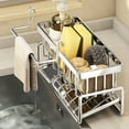 thumbnail image 4 of Tgbvmt Kitchen Household Draining Rack, Multi-Layer Stainless Steel Sink Organizer for Sponges, Soap, and Towels, Automatic Drainage System, Space-Saving Design for Tidy Kitchen Storage, 4 of 9