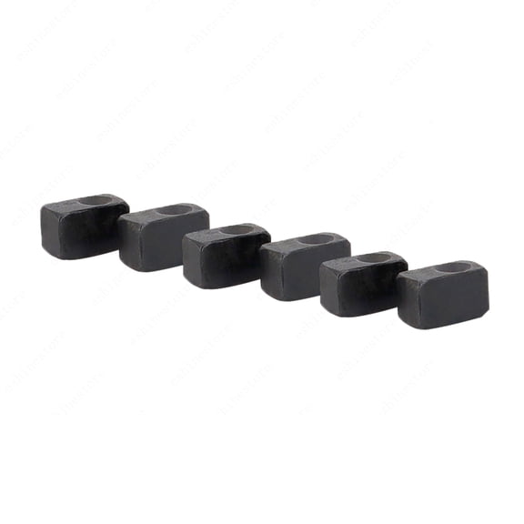 Electric Guitar Bridge Saddles Block Type 6-String Set for Strat ST TL Telecaster Replacement Parts-Black
