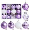 thumbnail image 4 of 12 bolas de Navidad de 6 cm con diseño de extraterrestre de plástico impreso para decoración de fiestas de Navidad, colgantes de esferas de Navidad de Año Nuevo 2024, 4 of 5