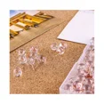 thumbnail image 5 of Push Pins 1/3 Inch Rose Gold Map Tacks 100-Count Large Size Pins Rose Gold Steel Point and Transparent Plastic Round Head, 5 of 5