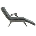thumbnail image 3 of Modway Envisage Patio Wicker Rattan Lounge Chair in Light Gray and Charcoal, 3 of 10
