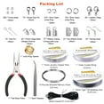 thumbnail image 2 of EuTengHao Jewelry Making Supplies Kit Jewelry Repair Tool Set with Jewelry Pliers Beading Wires Open Jump Ring Lobster Clasps Necklace Cord Ribbon Ends Jewelry Findings Making for Jewelry DIY Supplies, 2 of 7