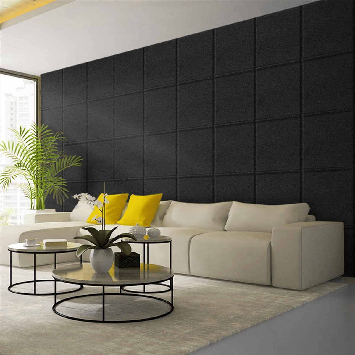 20Pack Sound Proof Panels for Walls,Self-Adhesive Acoustic Panels 12x12x0.4In for Recording Studio,Office,Home,B