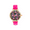 Gold Case and Pink, variant on Women's Silver Dial with Multicolor Glitter and Gold Case with Multicolor Strap Watch