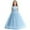 BU1, variant on Flower Girls Satin Pageant Dress with Pearls and Bow Knot, V-Back Long A-Line Bridesmaid Gown for Wedding, Prom & Princess Party