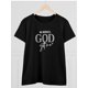 thumbnail image 3 of Camiseta de mujer "God Got Me", cómoda, de cuello redondo, informal, de mezcla de algodón, de manga corta, suave y transpirable, ideal para verano y primavera, estilo urbano, camisetas de ocio., 3 of 8