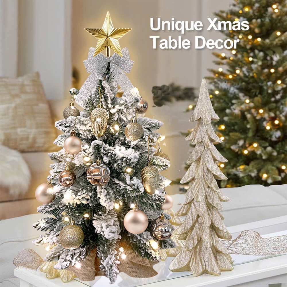 Hassch Mini Christmas Tree 2ft with Light, Artificial Small ...