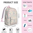 thumbnail image 5 of Unisex Boho Print Backpack, Bohemian Vintage Zipper Bag with Front Pocket, Durable Rucksack for School College Work Travel, Excellent Gift Idea, 5 of 5