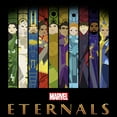 thumbnail image 2 of Men's Marvel Eternals Animated Vertical Boxes Poster  Pull Over Hoodie Black 3X Large, 2 of 4