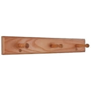 Exquisite 165 9990 Ldr 20.5 In. H X 4.8 In. W X 4.75 In. L Wood Oak Robe Hook