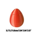 thumbnail image 2 of 3D Printed Surprise Egg Gift Container for Jewelry and Candy Red Holiday Decorative Figurine for Desktop and Home Accents, 2 of 2
