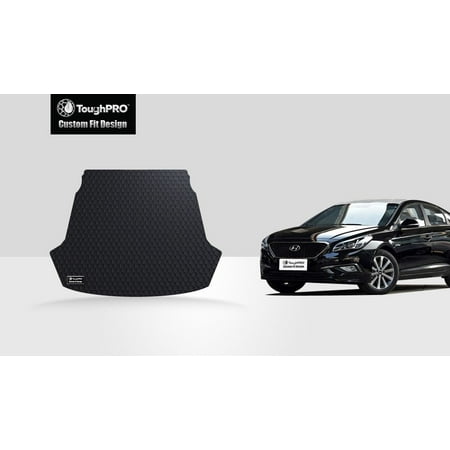 Toughpro Hyundai Sonata Trunk Mat All Weather Heavy Duty Toughpro Hyundai Sonata Trunk Mat All Weather Heavy Duty Black Rubber 2016