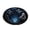 Blue,L, variant on Halloween 3D Hole Round Rug Optical Illusion Doormat for Entryway Decor, 31.5in