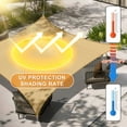 thumbnail image 3 of LOVE STORY Sun Shade Sail Rectangle 95% UV Block Sunshade Awning for Backyard Yard Deck Patio Garden Outdoor Activities and Facility, 8'x10' Sand, 3 of 7
