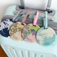 thumbnail image 1 of Pack of 4 Premium Luggage Tags with Address Label, Hard Plastic, Luggage Tag, Name Tag, Label, 1 of 5