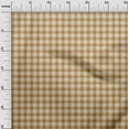 thumbnail image 3 of oneOone Cotton Jersey Brown Fabric Check Sewing Material Print Fabric By The Yard 58 Inch Wide, 3 of 4