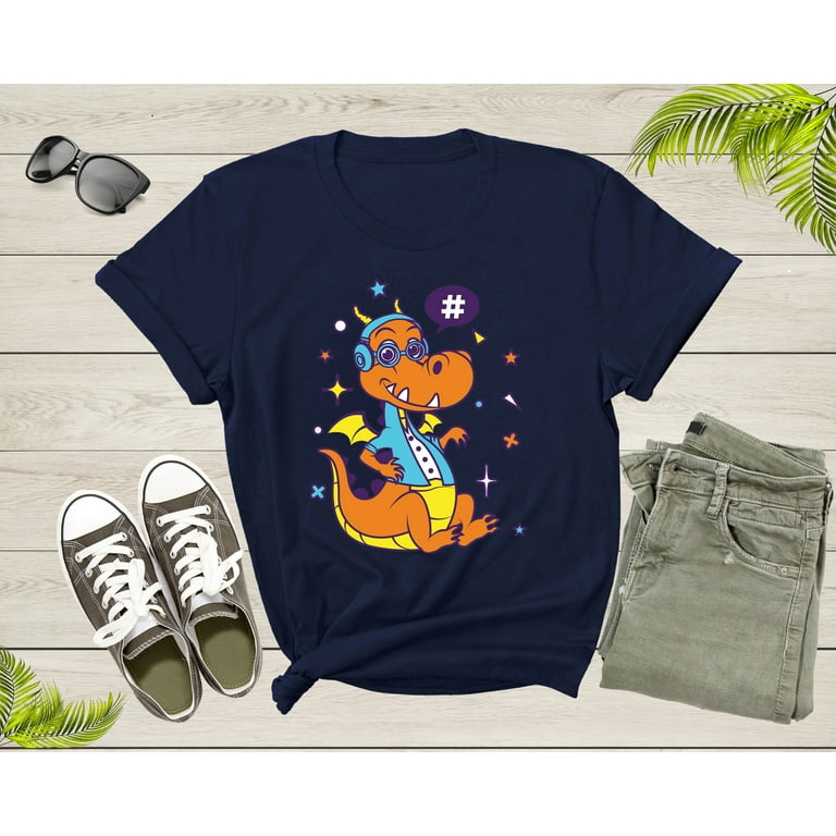 Cute Cartoon Dragon T-Shirt - Boys Birthday Gift Tee Cute Cartoon Dragon T-Shirt - Boys Birthday Gift Tee