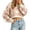 Pink, variant on Oversized Cropped Sweater for Women Color Block Pullover, Cute Fall Long Sleeve Crop Top Checkered Winter Knit Trendy Fashion (Sky Blue, L)