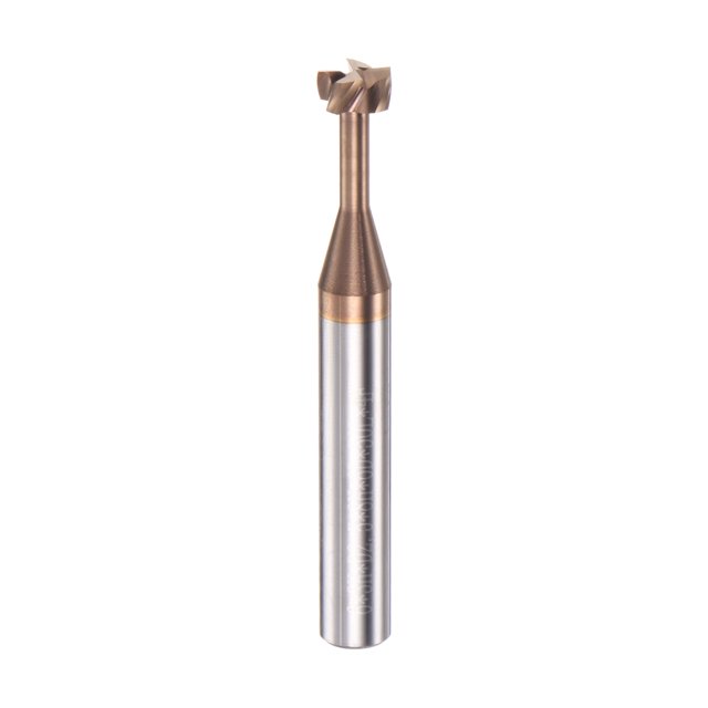 Cortador de Fresado T Ranura Extremo 6mm 3mm Profundidad 6mm Carburo Titanio Revestido 4 Flautas Unique Bargains