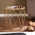 thumbnail image 1 of SEI Furniture Joelle Geometric Accent End Table in Gold, 1 of 5