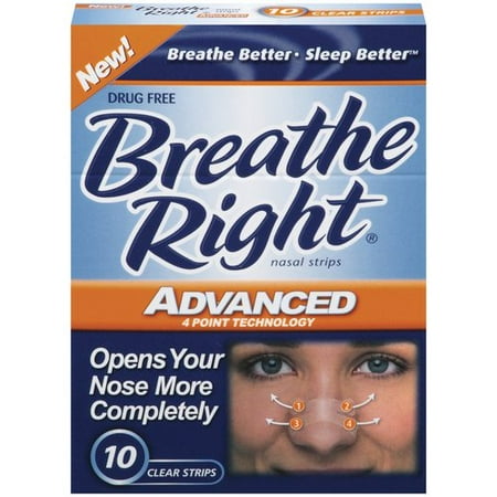 Breathe Right Advanced Nasal Strips, 10ct