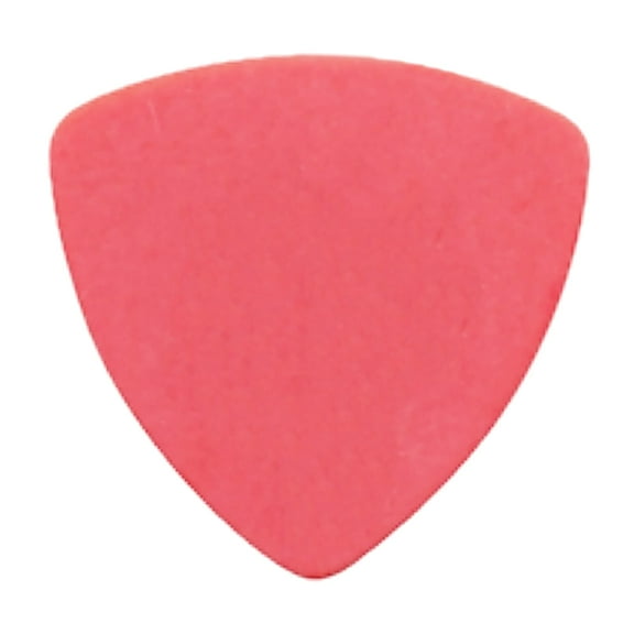 Exotic Plectrums - Delrin Red Guitar Or Bass Pick - 0.50 mm Light Gauge - Premium Made In USA - 346 Rounded Triangle Shape - 12 Pack