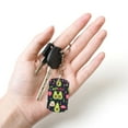 thumbnail image 4 of Uemuo Avocado Love Pattern Rectangular Metal Keychain - Durable, Stylish, and Personalized Key Ring for Men and Women,Engraved Keychain,Gift Slim Sturdy Keychain, 4 of 7